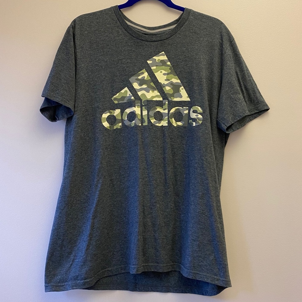 Men’s Camo Adidas Tee- Large